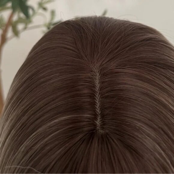 Stylish layered Blonde Ombre Straight Hair Classic Wig cap Wig - Picture 6 of 7